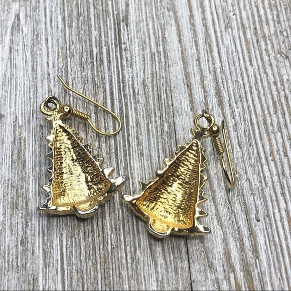 Christmas Tree Hook Earrings - Picture 2 of 5